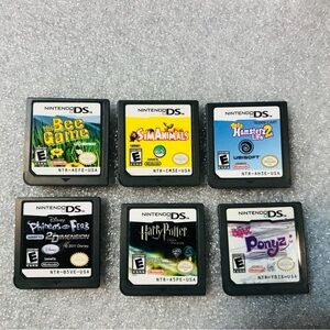 Nintendo DS (Lot of 6) Games Bratz Ponys Harry Potter Sims Animals & More